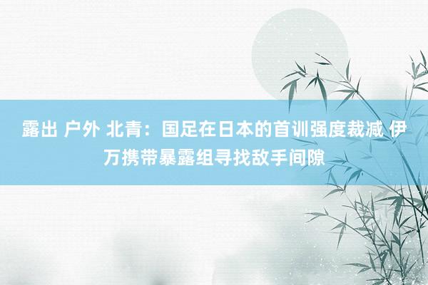 露出 户外 北青：国足在日本的首训强度裁减 伊万携带暴露组寻找敌手间隙