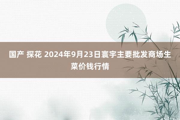 国产 探花 2024年9月23日寰宇主要批发商场生菜价钱行情