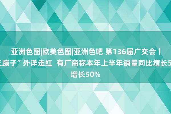 亚洲色图|欧美色图|亚洲色吧 第136届广交会｜“三蹦子”外洋走红  有厂商称本年上半年销量同比增长50%