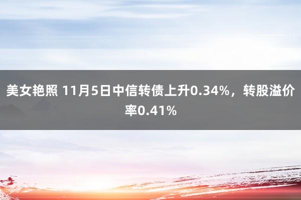 美女艳照 11月5日中信转债上升0.34%，转股溢价率0.41%