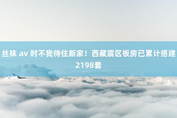 丝袜 av 时不我待住新家！西藏震区板房已累计搭建2198套